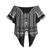 Philippines Igorot Tribal Inspired Off Shoulder Wrap Waist Top Black Version
