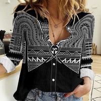 Philippines Igorot Tribal Inspired Women Casual Shirt Black Version