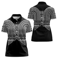 Philippines Igorot Tribal Inspired Women Polo Shirt Black Version
