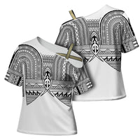 Philippines Igorot Tribal Inspired Cross Shoulder Shirt White Version