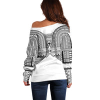 Philippines Igorot Tribal Inspired Off Shoulder Sweater White Version