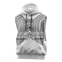 Philippines Igorot Tribal Inspired Sleeveless Hoodie White Version
