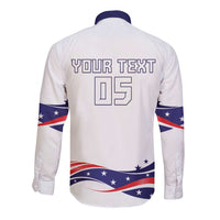 Custom USA 2024 Long Sleeve Button Shirt Summer Sport Go United States LT05 - Wonder Print Shop