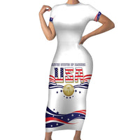 Custom USA 2024 Short Sleeve Bodycon Dress Summer Sport Go United States LT05 - Wonder Print Shop