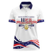 Custom USA 2024 Women Polo Shirt Summer Sport Go United States LT05 - Wonder Print Shop