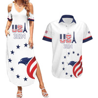 Custom USA 2024 Paris Couples Matching Summer Maxi Dress and Hawaiian Shirt United States Sport LT05 - Wonder Print Shop