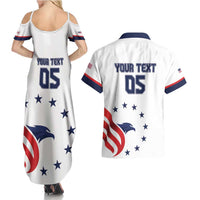 Custom USA 2024 Paris Couples Matching Summer Maxi Dress and Hawaiian Shirt United States Sport LT05 - Wonder Print Shop