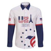 Custom USA 2024 Paris Family Matching Puletasi and Hawaiian Shirt United States Sport LT05 - Wonder Print Shop