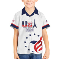 Custom USA 2024 Paris Kid Hawaiian Shirt United States Sport LT05 - Wonder Print Shop