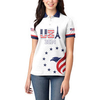 Custom USA 2024 Paris Women Polo Shirt United States Sport LT05 - Wonder Print Shop