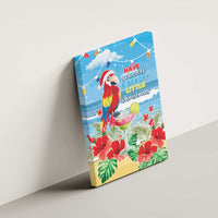 Hawaii Christmas Canvas Wall Art Funny Macaw Parrot Tropical Vibe LT05 - Wonder Print Shop