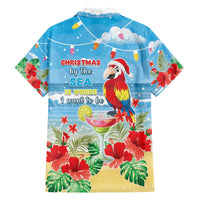 Hawaii Christmas Family Matching Off The Shoulder Long Sleeve Dress and Hawaiian Shirt Funny Macaw Parrot Tropical Vibe LT05 - Wonder Print Shop
