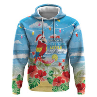 Hawaii Christmas Hoodie Funny Macaw Parrot Tropical Vibe LT05 - Wonder Print Shop