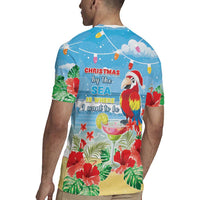 Hawaii Christmas Rugby Jersey Funny Macaw Parrot Tropical Vibe LT05 - Wonder Print Shop
