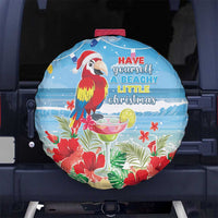 Hawaii Christmas Spare Tire Cover Funny Macaw Parrot Tropical Vibe LT05 - Wonder Print Shop