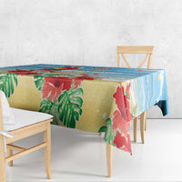 Hawaii Christmas Tablecloth Funny Macaw Parrot Tropical Vibe LT05 - Wonder Print Shop