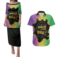 Mardi Gras Couples Matching Puletasi and Hawaiian Shirt Laissez Les Bons Temps Rouler