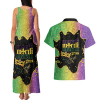 Mardi Gras Couples Matching Tank Maxi Dress and Hawaiian Shirt Laissez Les Bons Temps Rouler