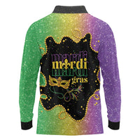 Mardi Gras Long Sleeve Polo Shirt Laissez Les Bons Temps Rouler