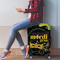 Mardi Gras Luggage Cover Laissez Les Bons Temps Rouler