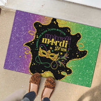 Mardi Gras Rubber Doormat Laissez Les Bons Temps Rouler LT05 - Wonder Print Shop