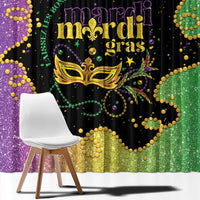 Mardi Gras Window Curtain Laissez Les Bons Temps Rouler LT05 - Wonder Print Shop