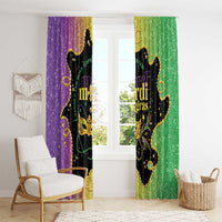 Mardi Gras Window Curtain Laissez Les Bons Temps Rouler LT05 - Wonder Print Shop