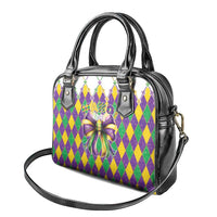 Love Mardi Gras Shoulder Handbag Coquette Bow Glitter Style LT05 - Wonder Print Shop