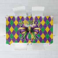 Love Mardi Gras Tablecloth Coquette Bow Glitter Style LT05 - Wonder Print Shop
