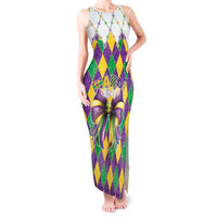 Love Mardi Gras Tank Maxi Dress Coquette Bow Glitter Style LT05 - Wonder Print Shop