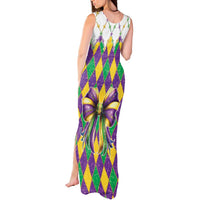 Love Mardi Gras Tank Maxi Dress Coquette Bow Glitter Style LT05 - Wonder Print Shop
