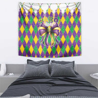 Love Mardi Gras Tapestry Coquette Bow Glitter Style LT05 - Wonder Print Shop
