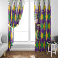 Love Mardi Gras Window Curtain Coquette Bow Glitter Style LT05 - Wonder Print Shop