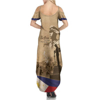 Philippines Memorial Day Family Matching Summer Maxi Dress and Hawaiian Shirt Honor The Fallen