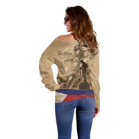 Philippines Memorial Day Off Shoulder Sweater Honor The Fallen