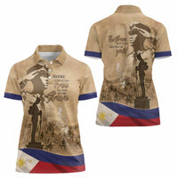 Philippines Memorial Day Women Polo Shirt Honor The Fallen LT05 - Wonder Print Shop