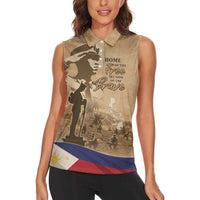 Philippines Memorial Day Women Sleeveless Polo Shirt Honor The Fallen LT05 - Wonder Print Shop
