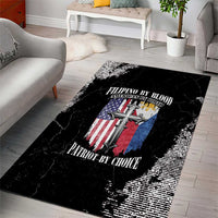 Philippines And USA Area Rug Grunge Style