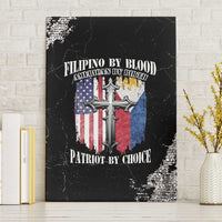 Philippines And USA Canvas Wall Art Grunge Style