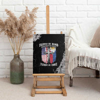 Philippines And USA Canvas Wall Art Grunge Style