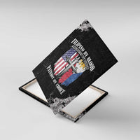 Philippines And USA Canvas Wall Art Grunge Style