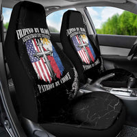 Philippines And USA Car Seat Cover Grunge Style