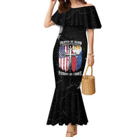 Personalized Philippines And USA Family Matching Mermaid Dress and Hawaiian Shirt Grunge Style