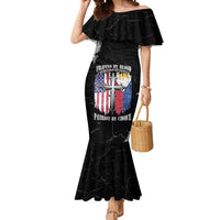 Personalized Philippines And USA Mermaid Dress Grunge Style