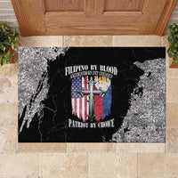 Philippines And USA Rubber Doormat Grunge Style LT05 - Wonder Print Shop