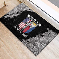 Philippines And USA Rubber Doormat Grunge Style LT05 - Wonder Print Shop