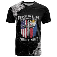 Personalized Philippines And USA T Shirt Grunge Style LT05 - Wonder Print Shop