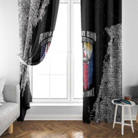 Philippines And USA Window Curtain Grunge Style LT05 - Wonder Print Shop