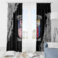 Philippines And USA Window Curtain Grunge Style LT05 - Wonder Print Shop