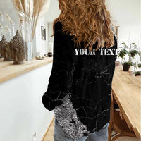 Personalized Philippines And USA Women Casual Shirt Grunge Style LT05 - Wonder Print Shop